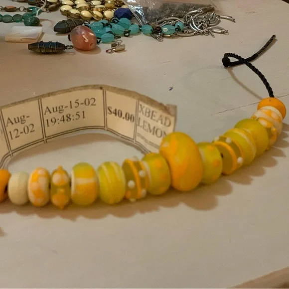Handmade glass lampwork beads